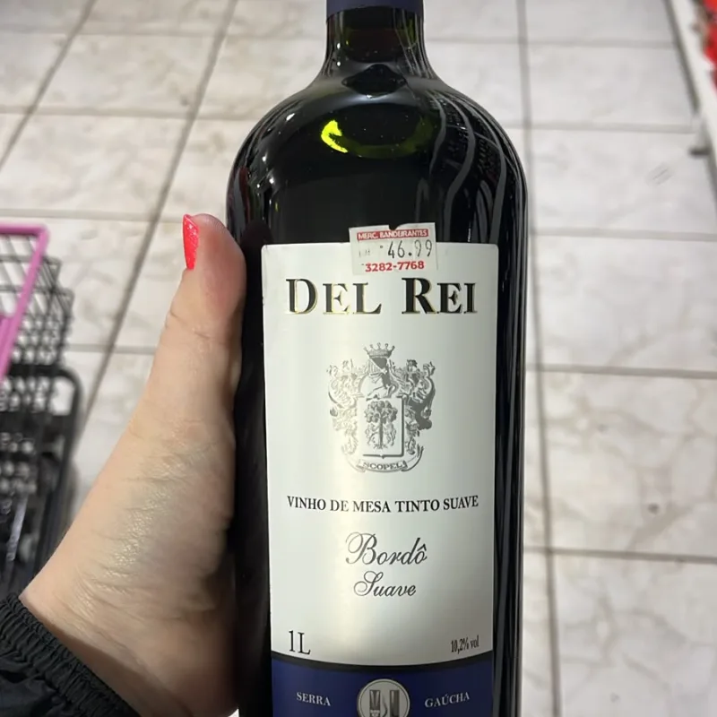 VINHO TINTO SUAVE BORDO DEL REI