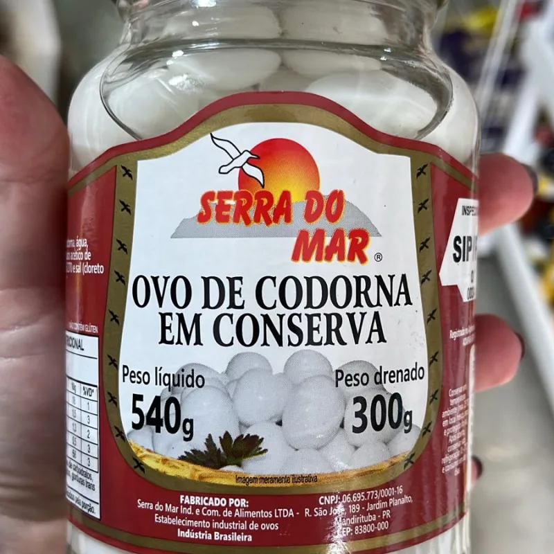 OVO CODORNA 540g SERRA DO MAR