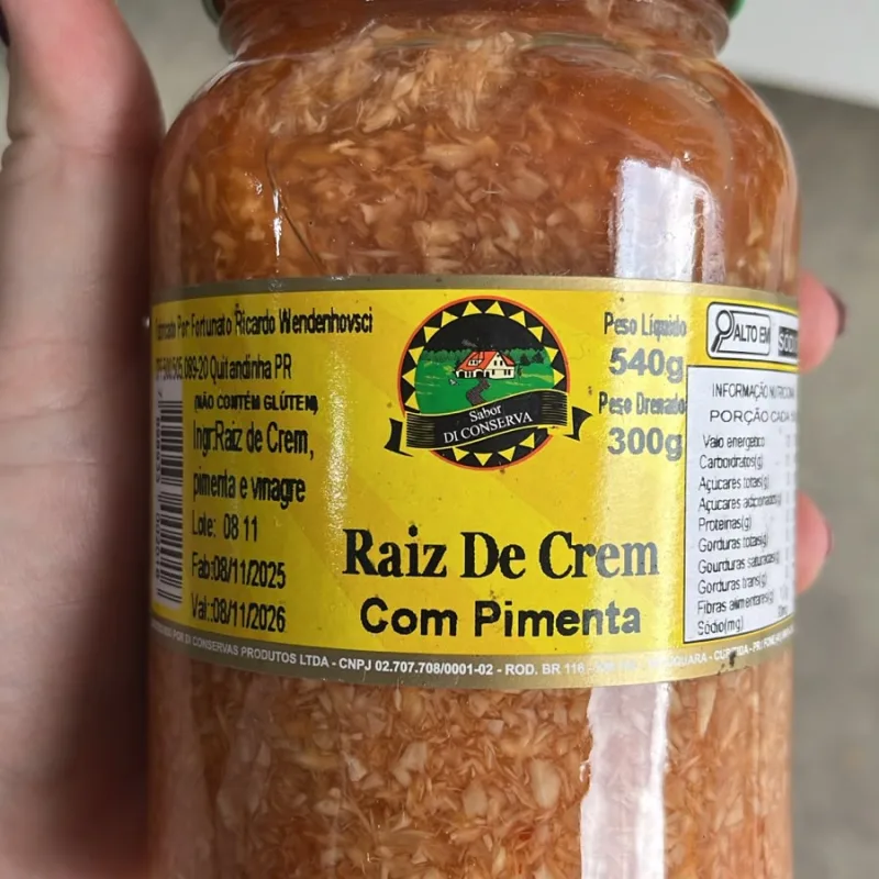 RAIZ DE CREM C PIMENTA 540g DICONSERVA