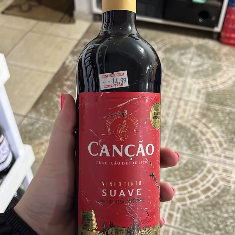 VINHO TINTO SUAVE 750ml CANÇAO